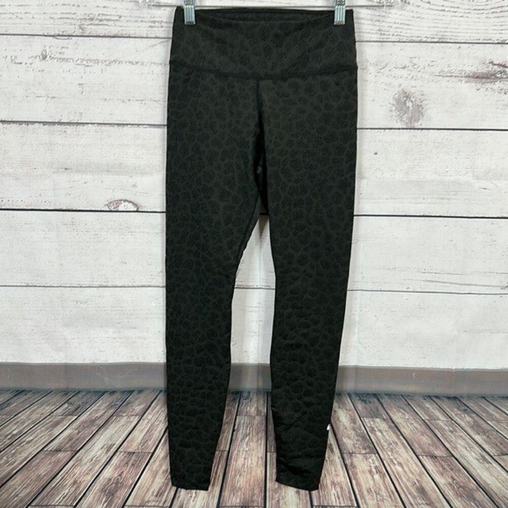 Nike Leggings Womens‎ XS Black Glitter Animal Print High Rise Leopard Print